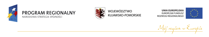 PROGRAM REGIONALNY... | WOJEWÓDZTWO KUJAWSKO... | UNIA EUROPEJSKA...